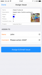 Enter email and send