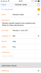 Enter the information