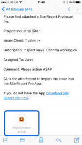 site_report_pro_app_assigned_issue_email