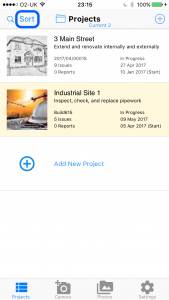 site_report_pro_sort_projects_click_sort