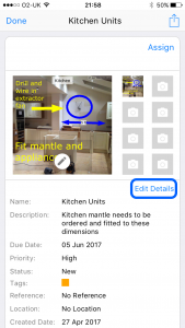 Site Report Pro - Add Multiple Images snag audit pro app edit issue details 2 169x300 - Site Report Pro - Add Multiple Images