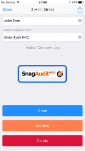 Select Company Logo - Site Audit Snag List App